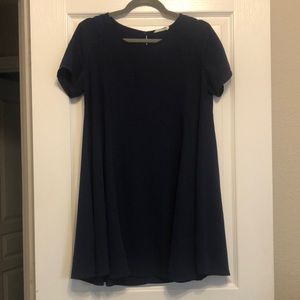 Lush Navy Blue Mini Shift Dress